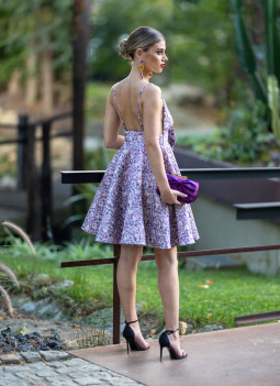 ÚLTIMOS - VESTIDO CORTO JACQUARD