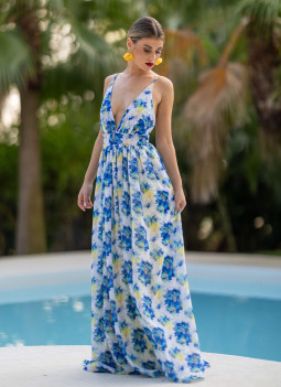 LAST ONES - LONG FLORAL DRESS