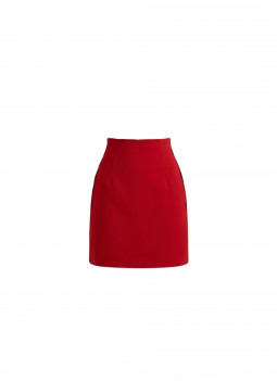 RED MINI SKIRT