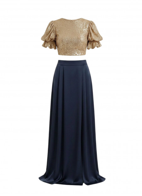 TOP PAILLETTES DORATO