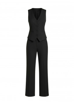 BLACK VEST COLLAR