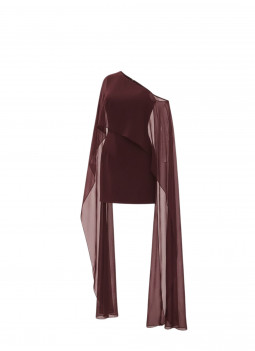 ROBE COURTE BORDEAUX