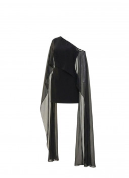 KURZES SCHWARZES KLEID