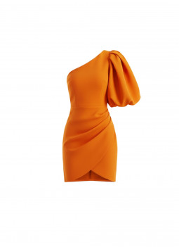 ORANGE SHORT DRESS