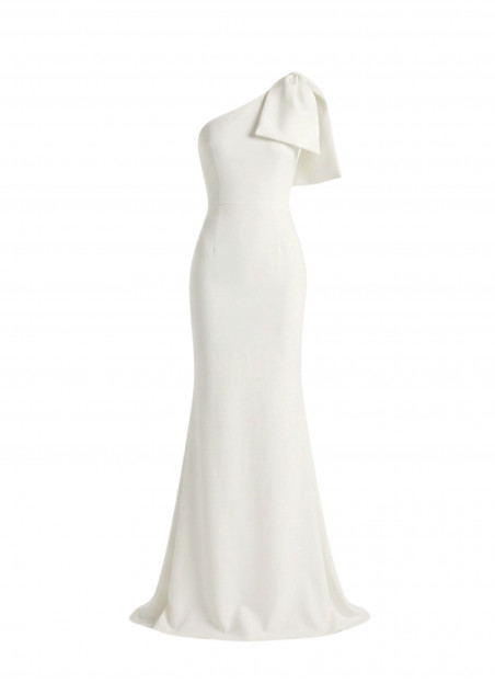 VESTIDO LONGO BRANCO LAÇO