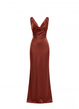 TERRAKOTTA LANGES KLEID