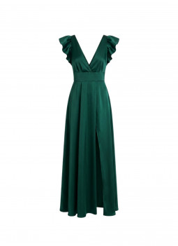 GREEN LONG DRESS