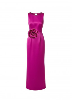 STRUKTURIERTES BOUGAINVILLEA KLEID
