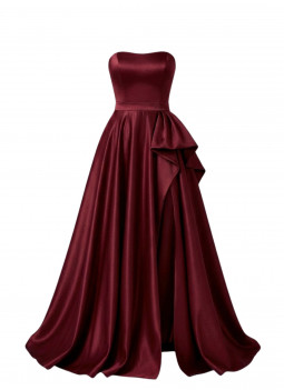 VESTIDO ESTRUTURADO BORDEAUX