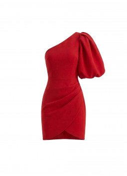 VESTITO CORTO ROSSO