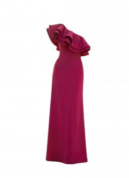 ROBE STRUCTURÉE FUCHSIA