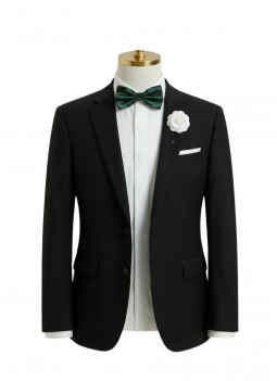 GREEN PRE-TIED BOW TIE
