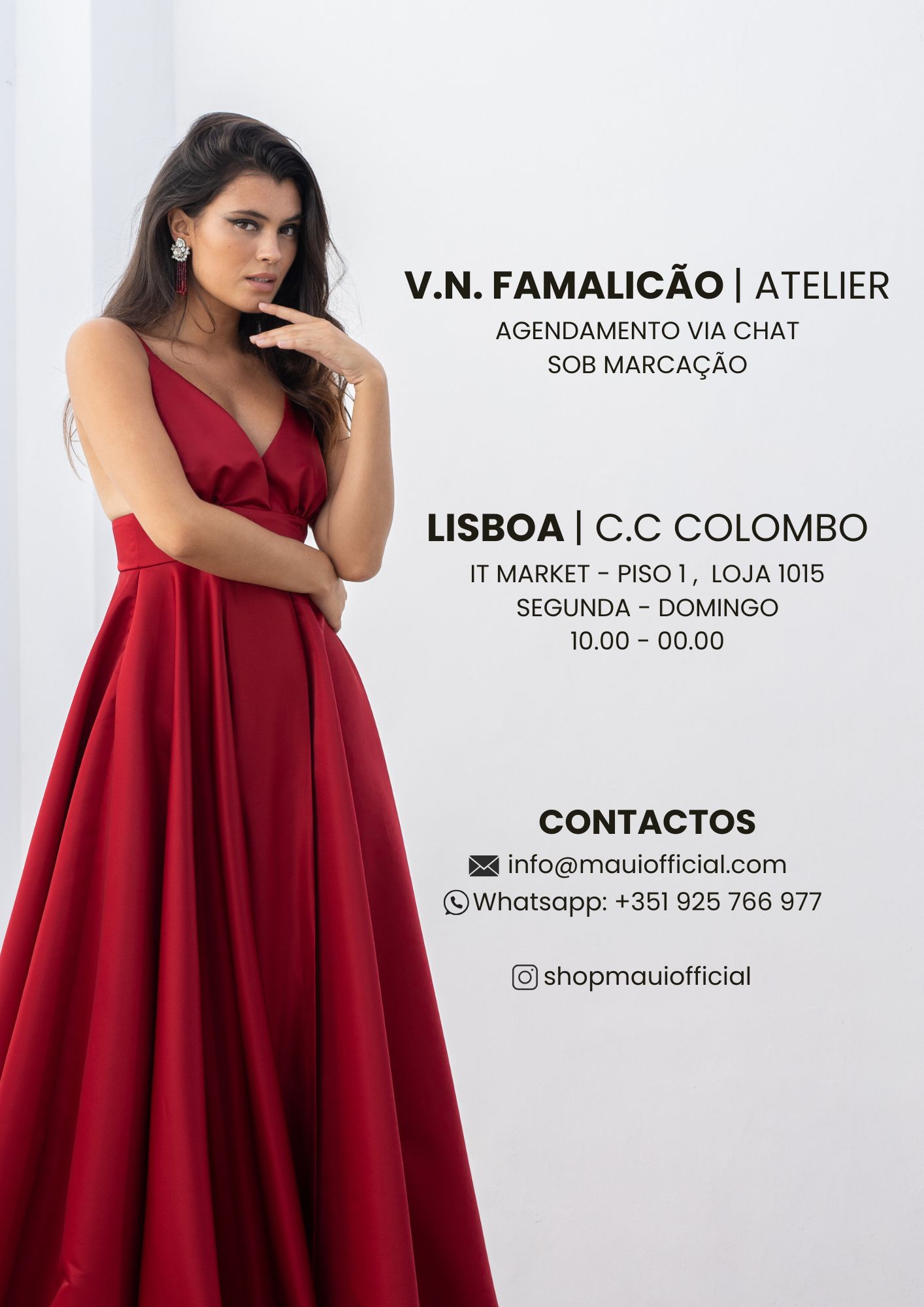 MAUI, vestidos de festa, marca 100% Portuguesa, feito à mão, alta qualidade, cores personalizadas, envios rápidos, moda feminina, sustentável