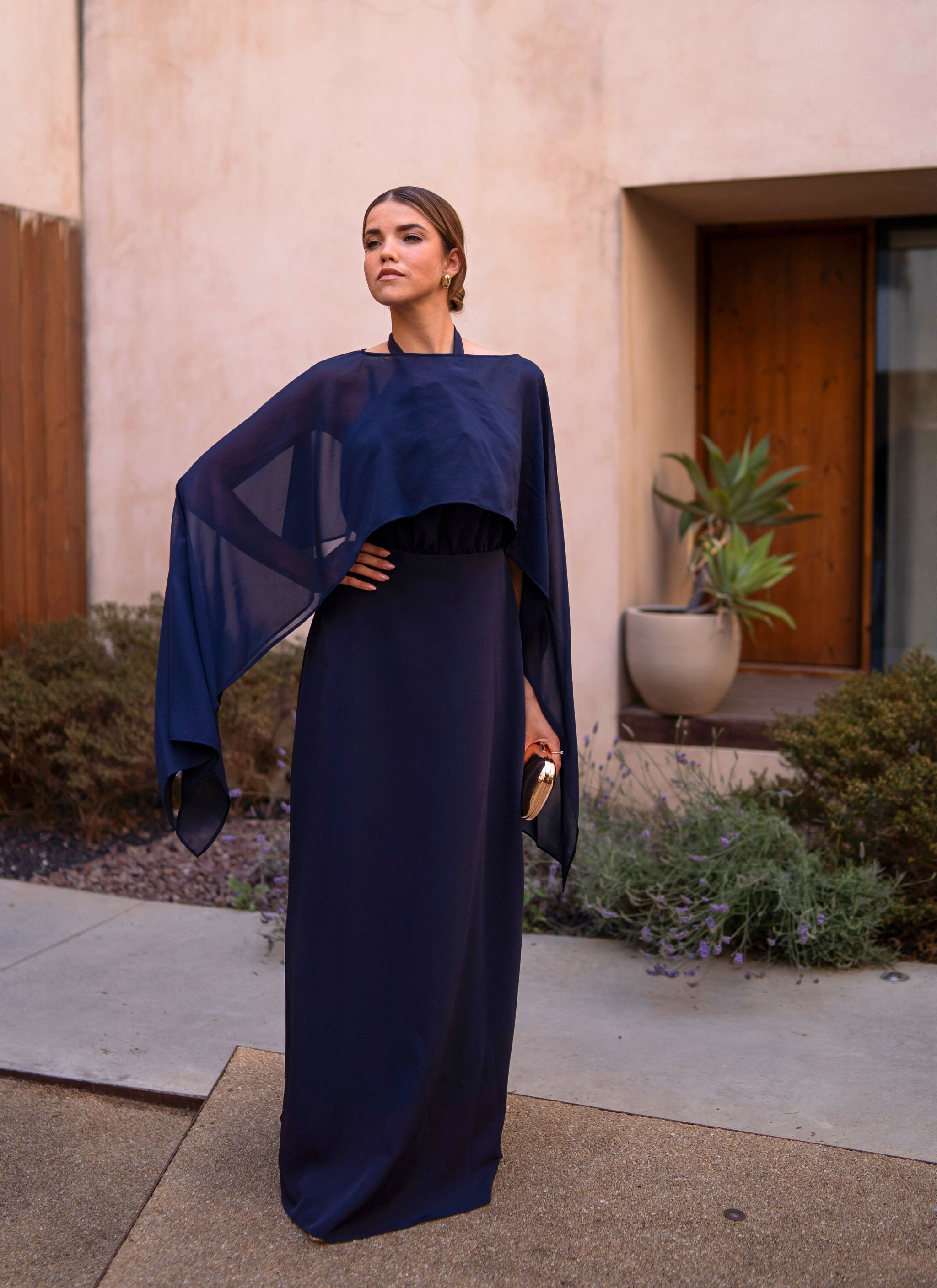 Navy Blue Dress Next Cape Dress Elevate Your Style In Stunning Navy Blue  With Our Flowy